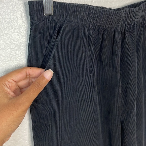 STUDIO WORKS Corduroy Pants | Black | Size 6 Petite - Picture 3 of 10